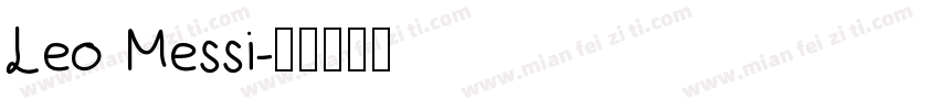 Leo Messi字体转换